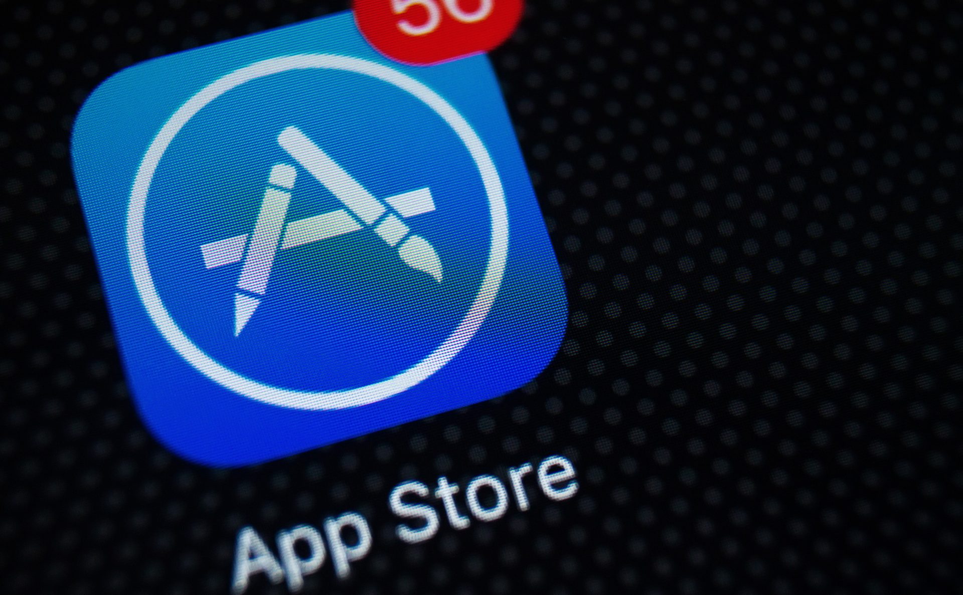 App Store Icon auf Display