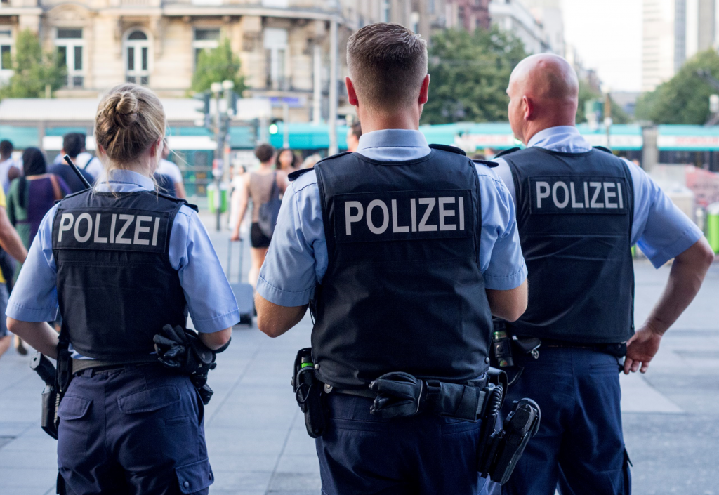 Polizeibeamte in Frankfurt am Main
