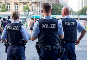 Polizeibeamte in Frankfurt am Main