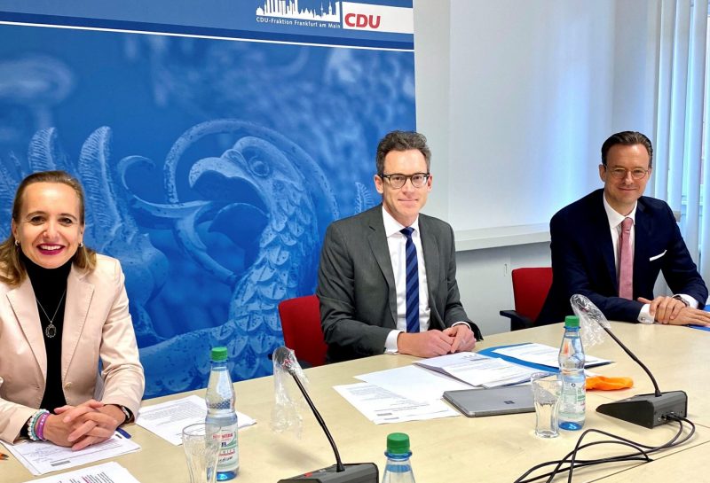 Pressekonferenz CDU-Fraktion Frankfurt zum Thema Drogenpolitik